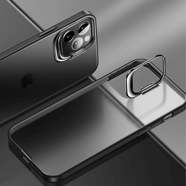 iPhone 12 Pro Max Compatible Case Cover With Invisible Bracket Protection-Grey